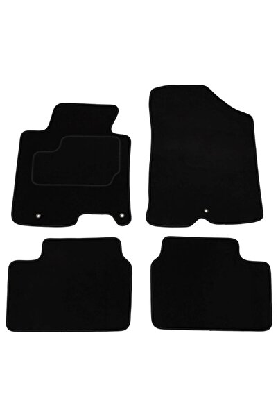 Mammoth Set covorase 4 buc, fata/spate, velur negru, potrivit KIA CEE'D 05.12...