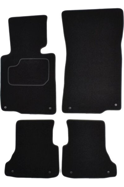 Mammoth Set covorase 4 buc, fata/spate, velur negru, potrivit BMW 3 (E46) 04.00-12.07, Cabriolet