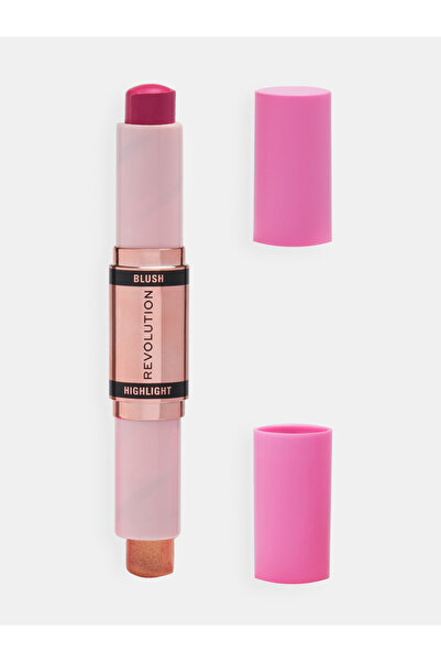 Revolution Blush and Highlight Stick- Champagne Shine
