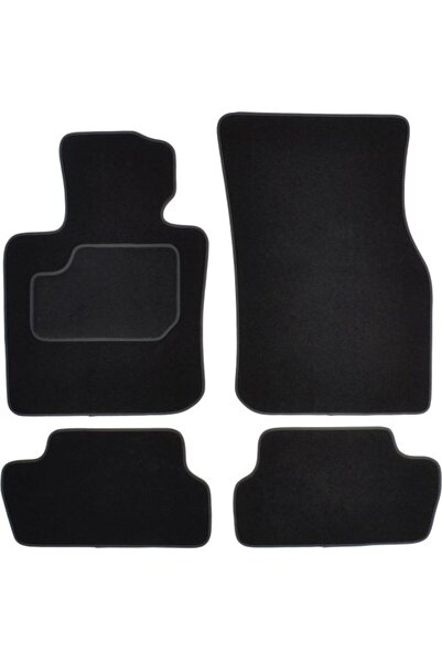 Mammoth Set covorase 4 buc, fata/spate, velur negru, potrivit MINI (F56) 12.1...