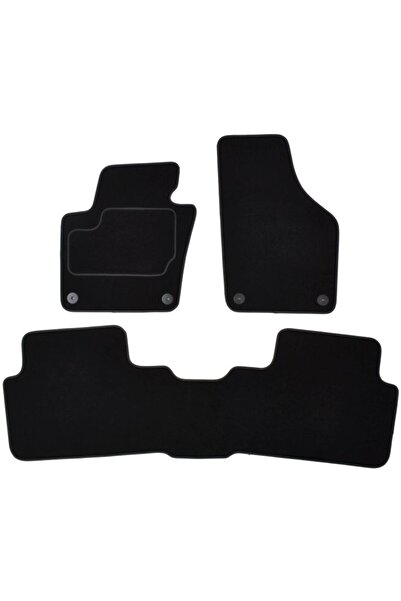 Mammoth Set covorase 4 buc, fata/spate, velur negru, potrivit VW SHARAN 05.10...