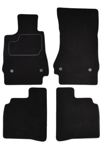 Mammoth Set covorase 4 buc, fata/spate, velur negru, potrivit MERCEDES S (W22...