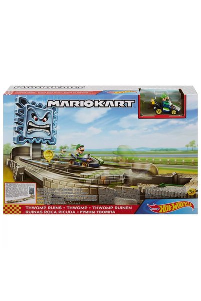 MATTELOT TOYS Set de joacă Hot Wheels - Pista Mario Kart: Ruinele Thwomp