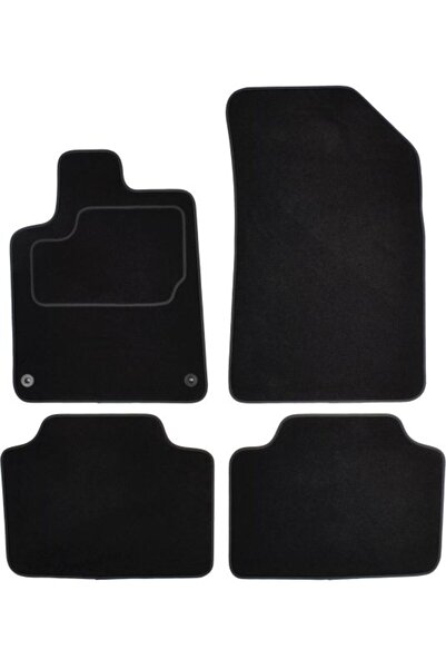 Mammoth Set covorase 4 buc, fata/spate, velur negru, potrivit CITROEN C5 I, C...