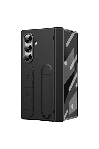 VERTEK Husă de protecție compatibilă cu Samsung Galaxy Z Fold 7, policarbonat, suport, neagră