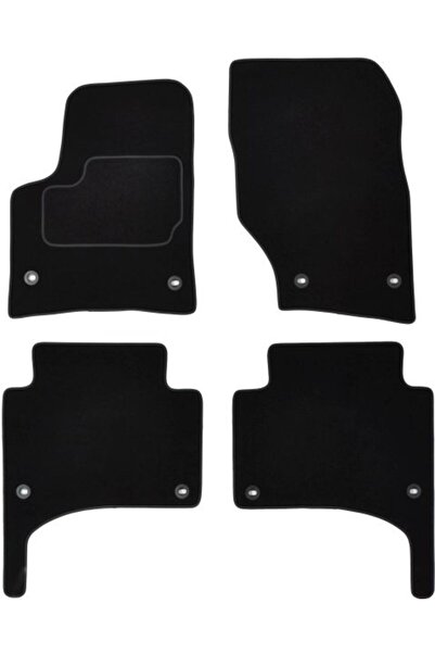 Mammoth Set covorase 4 buc, fata/spate, velur negru, potrivit PORSCHE CAYENNE...