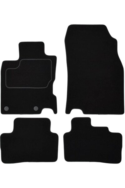 Mammoth Set covorase 4 buc, fata/spate, velur negru, potrivit RENAULT KADJAR ...