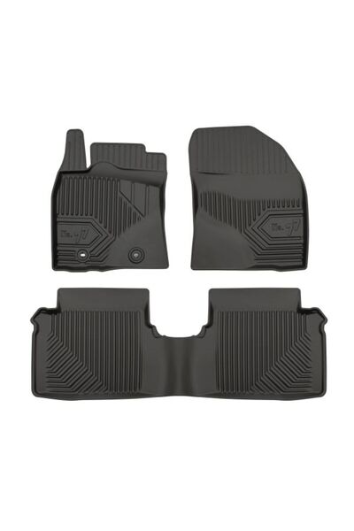 Mammoth Covorase Auto FROGUM TPE, 3 buc No. 77, Fata/Spate, negru, potrivit T...