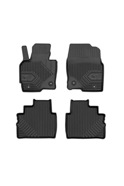 Mammoth Set covorase auto TPE 4 buc No. 77, Fata/Spate, negru, potrivit MAZDA...