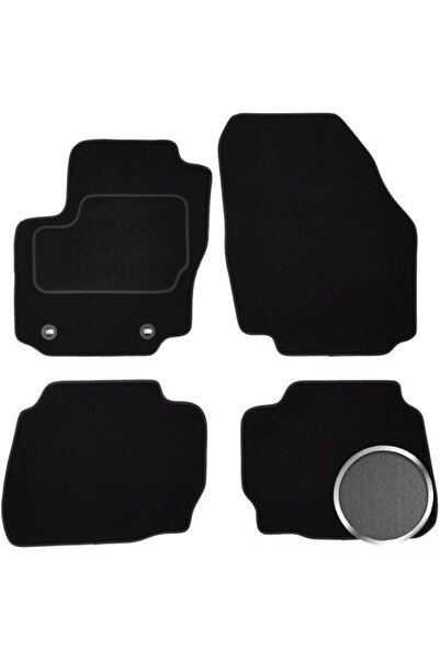 Mammoth Set covorase 4 buc, fata/spate, velur culoare gri, potrivit FORD MOND...