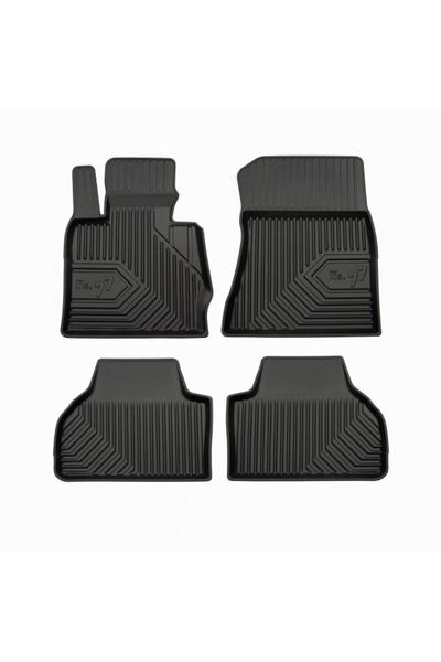 Mammoth Set covorase auto TPE 4 buc No. 77, Fata/Spate, negru, potrivit BMW X...