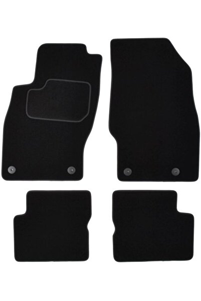 Mammoth Set covorase 4 buc, fata/spate, velur negru, potrivit OPEL CORSA D 07...