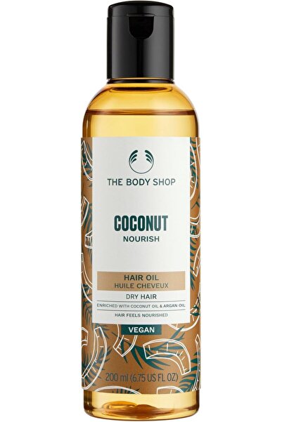 THE BODY SHOP زيت جوز الهند المغذي للشعر قبل غسله بالشامبو، 6.75 أونصة سائلة