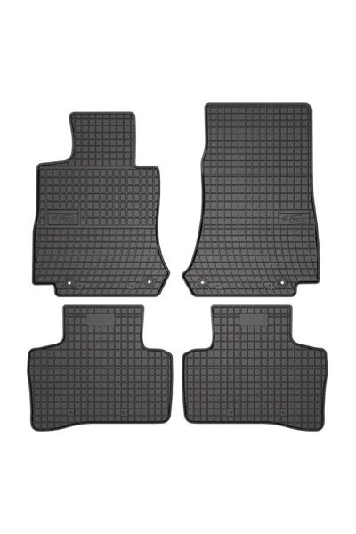 Mammoth Set 4 covorase auto cauciuc BASIC, Fata/Spate, negru, potrivit MERCED...