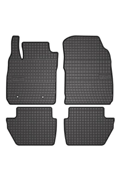 Mammoth Set 4 covorase auto cauciuc BASIC, Fata/Spate, negru, potrivit FORD E...