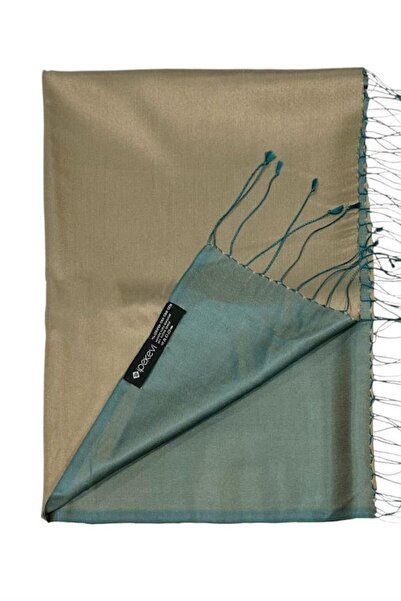 ipekevi Double-Sided Silk Shawl - Green Beige