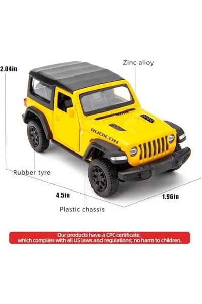 1way لعبه سياره جيب رانقلر صفراء