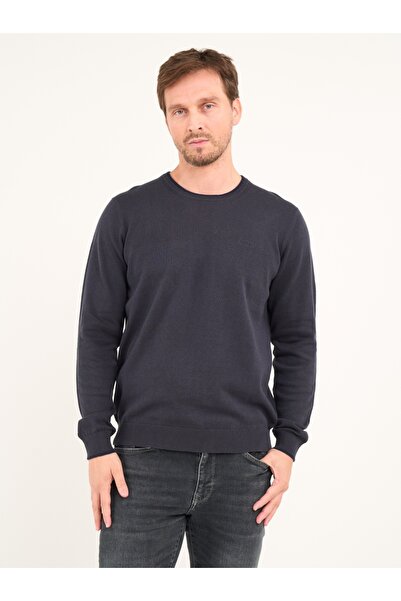 Lee Cooper Men's long-sleeved sweater in solid color