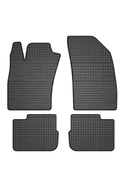 Mammoth Set 4 covorase auto cauciuc BASIC, Fata/Spate, negru, potrivit FIAT T...