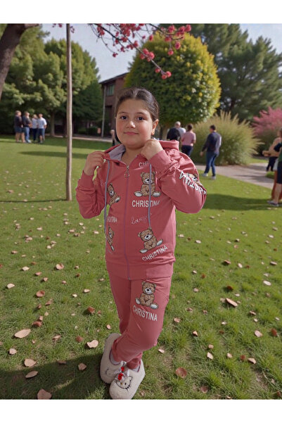 Store Kız Çocuk “Teddy Bear” Baskılı Polar Eşofman