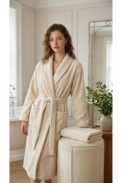 Minteks Halat de baie pentru femei Shadowed 100% bumbac