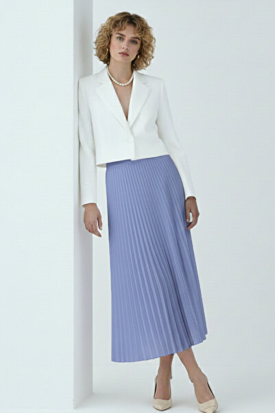 benguen Pleated Skirt 4560 Blue