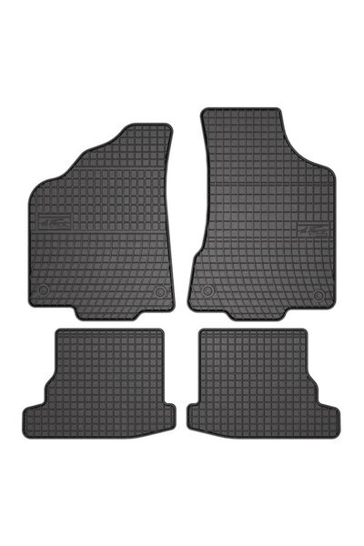 Mammoth Set 4 covorase auto cauciuc BASIC, Fata/Spate, negru, potrivit VW POL...