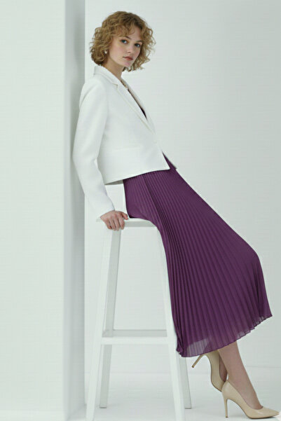 benguen Pleated Skirt 4560 Purple