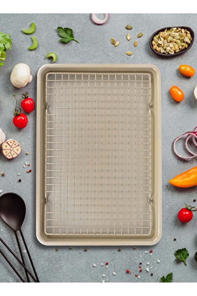 Ollieroo طقم أدوات خبز من 3 قطع مع رف تبريد، المقاسات: 42.5 × 28 × 1.7 سم و 3...