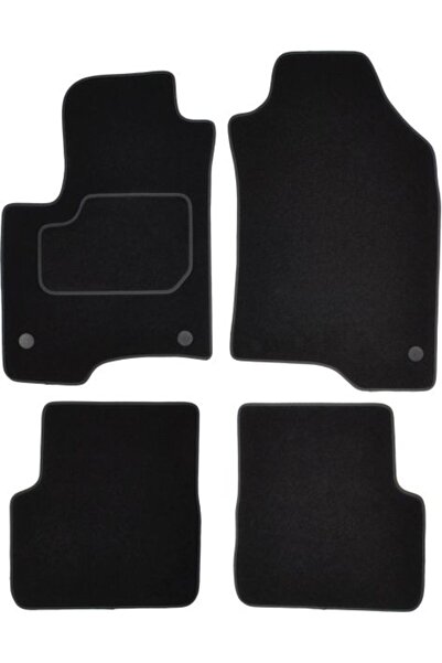 Mammoth Set covorase 4 buc, fata/spate, velur negru, potrivit FIAT PANDA 02.1...