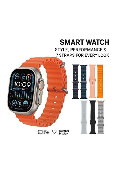 Micro Speed ساعة ذكية HW-67 ألترا، مزودة بمستشعر بصمة الإصبع، وخاصية الرد على...