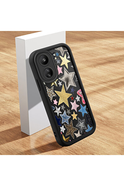 Hontinga حافظة هاتف Xiaomi Redmi 13C متوافقة مع Beautiful Stars مصنوعة من الس...