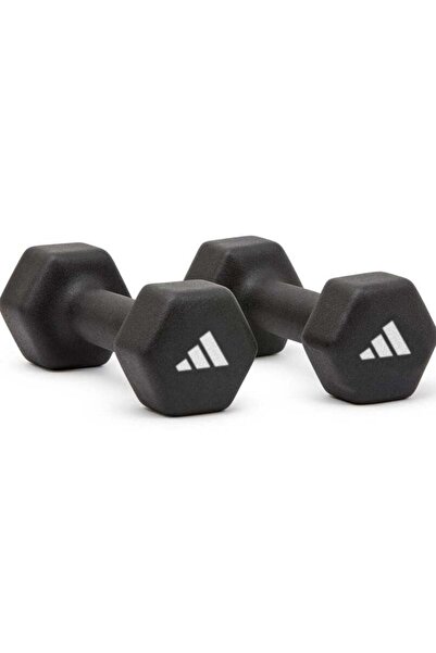 adidas Dumbbell 3 Kg, Neoprene Coated, Hexagonal Design for Effective and Safe Strength Training