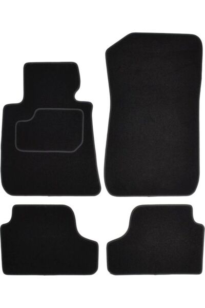 Mammoth Set covorase 4 buc, fata/spate, velur negru, potrivit BMW 3 (E93) 12....