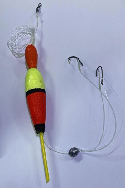 sr sazanrig 10gr Şamandıralı Fosfor Takılabilen 2 İğneli 2no. Hazır Beden