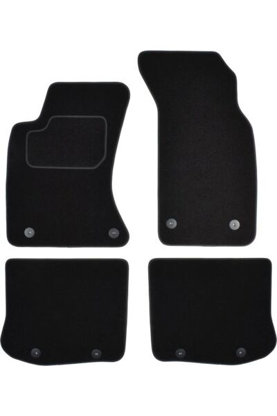 Mammoth Set covorase 4 buc, fata/spate, velur negru, potrivit AUDI A4 B5 11.9...