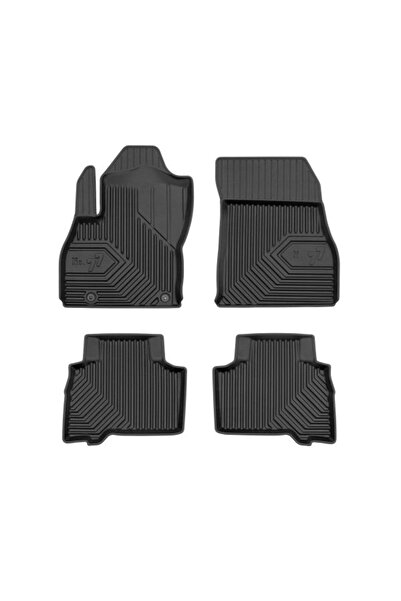 Mammoth Set covorase auto TPE 4 buc No. 77, Fata/Spate, negru, potrivit FIAT ...