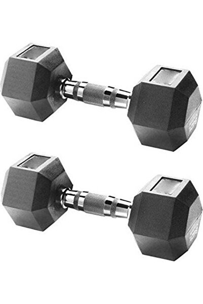 BODY SCULPTURE مجموعة دمبل سداسية 8 كجم - حديد زهر مطلي بالمطاط