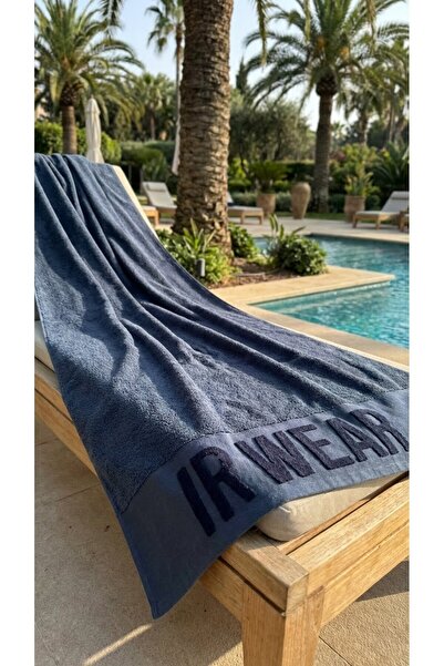 Minteks Ir Wear Prosop de baie și sport, 100% bumbac, 70x140cm, cu detalii brodate