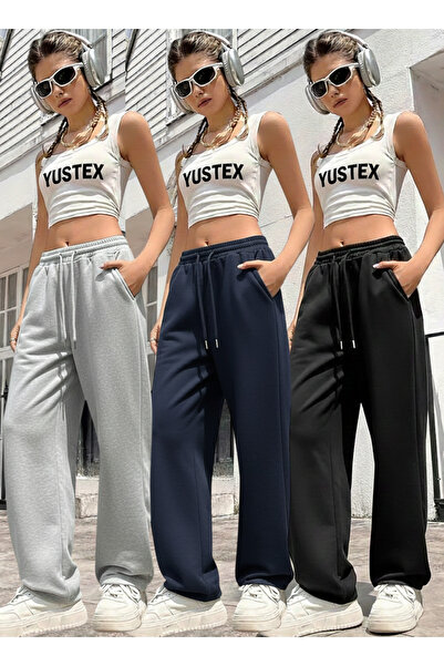 CAONNES 3 τεμάχια ΧΕΙΜΕΡΙΝΑ ΦΟΡΜΑΛΑ ΠΑΝΤΕΛΟΝΙΑ με ραφές, Μαύρο, Γκρι, Ναυτικό...