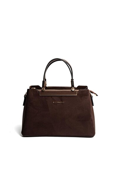 Silver Polo Silver & Polo Sp913 Women's Handbag Suede Brown