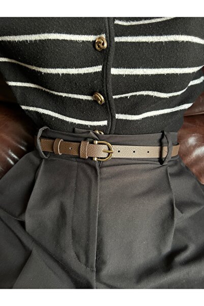 LİA KEMER Curea cu cataramă aurie pentru femei cu model Jeer Half Moon, curea...