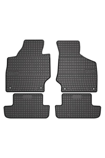 Mammoth Set 4 covorase auto cauciuc BASIC, Fata/Spate, negru, potrivit AUDI T...