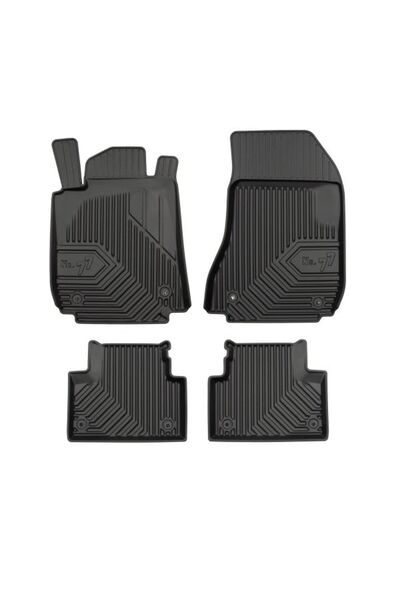 Mammoth Set covorase auto TPE 4 buc No. 77, Fata/Spate, negru, potrivit ALFA ...