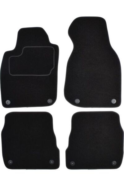 Mammoth Set covorase 4 buc, fata/spate, velur negru, potrivit AUDI A6 C5 01.9...