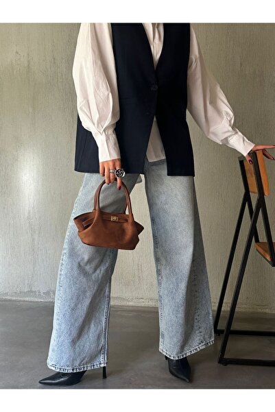 Nudia Geantă de mână și de umăr Rore Model Retro cu sistem special de blocare...