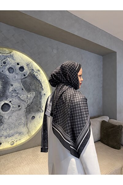 Emproyal Pamuk Şal – Kare Desenli, Dört Mevsim, Hafif ve Şık