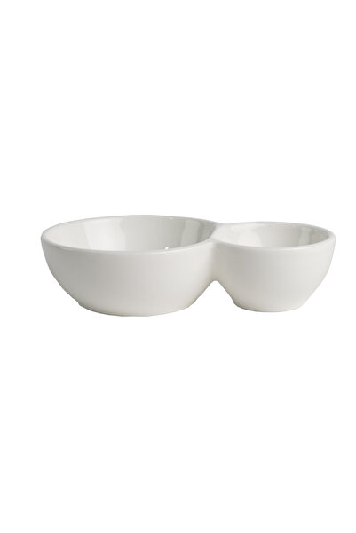 SQUALO Porcelain bowl, two sections – 18 cm