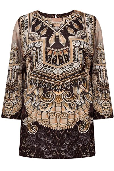 AVON Brown Blouse for Women Size 36