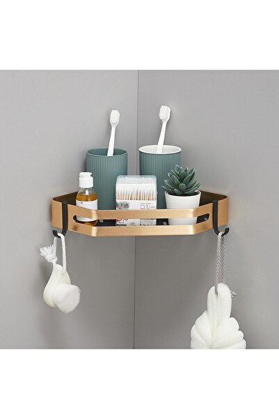 Arabest Adhesive Shower Organizer with Large Capacity Stainless Steel Bathroom Shower Shelf for Rustproof